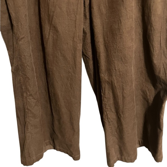 NWT Max Studio London Corduroy Cropped Wide Leg Pants  Plus 2X Brown MidRise - Picture 4 of 12